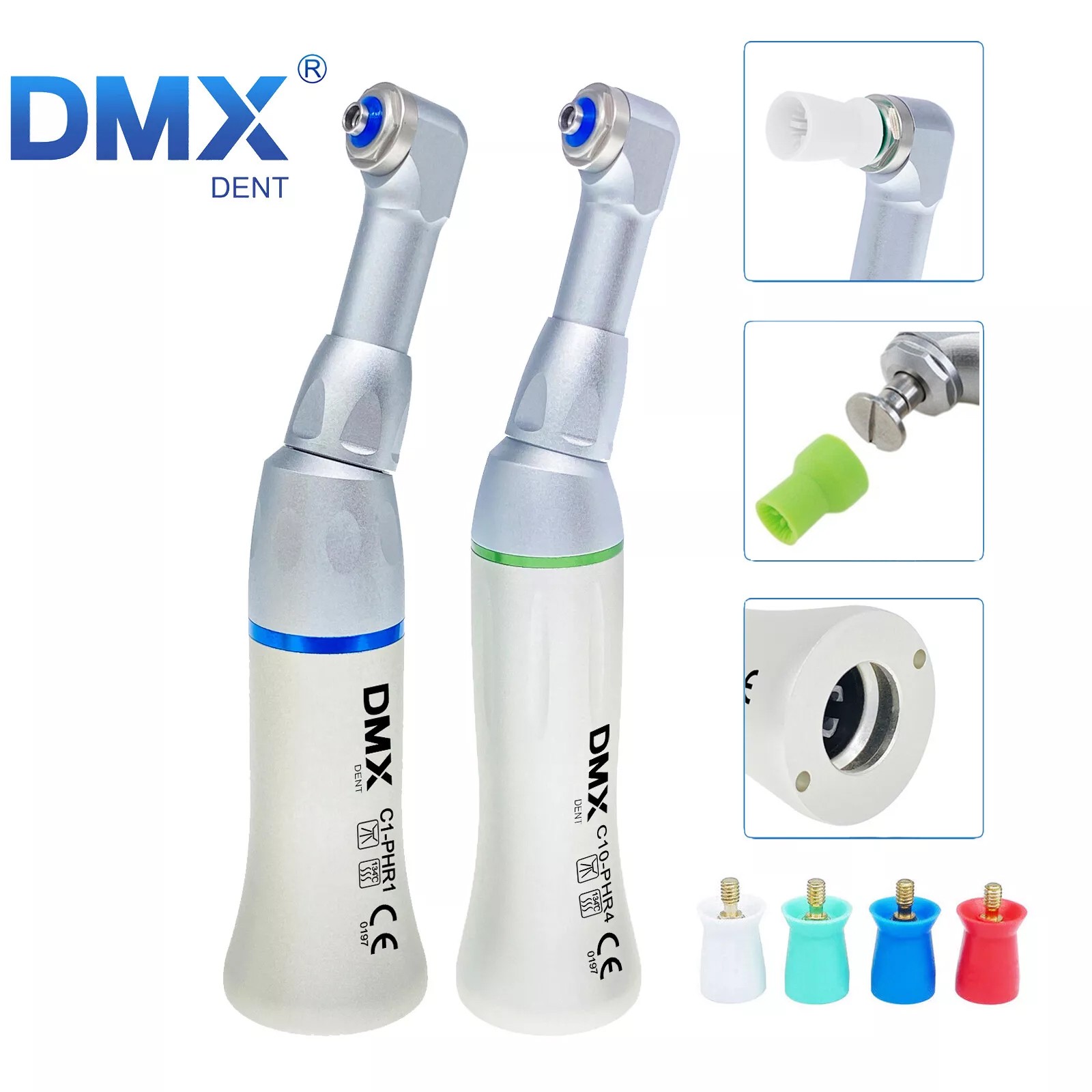 DENTAL Hygiene Prophy Contra Angle Screw-in Snap On 1:1/4:1 low Speed Handpiece