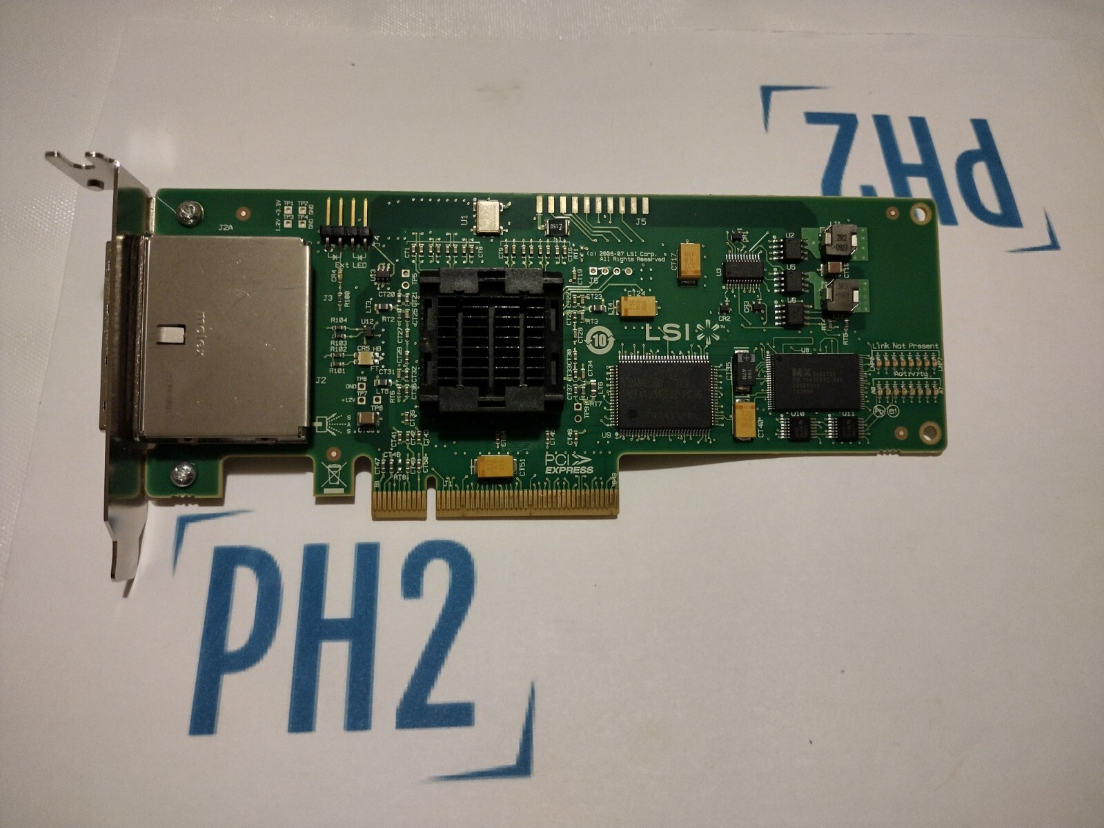 LSI	SAS3801E 	L3-01123-04E		PCI-E 3GBb/s Dual Port External HBA LP-Bracket