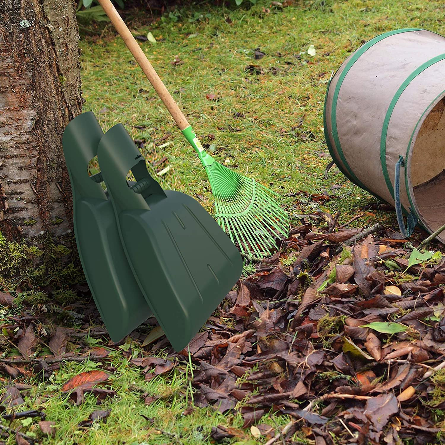 Leaf Scoops Hand Rakes - Lightweight, Durable Grabber Tool for Scooping up Leave