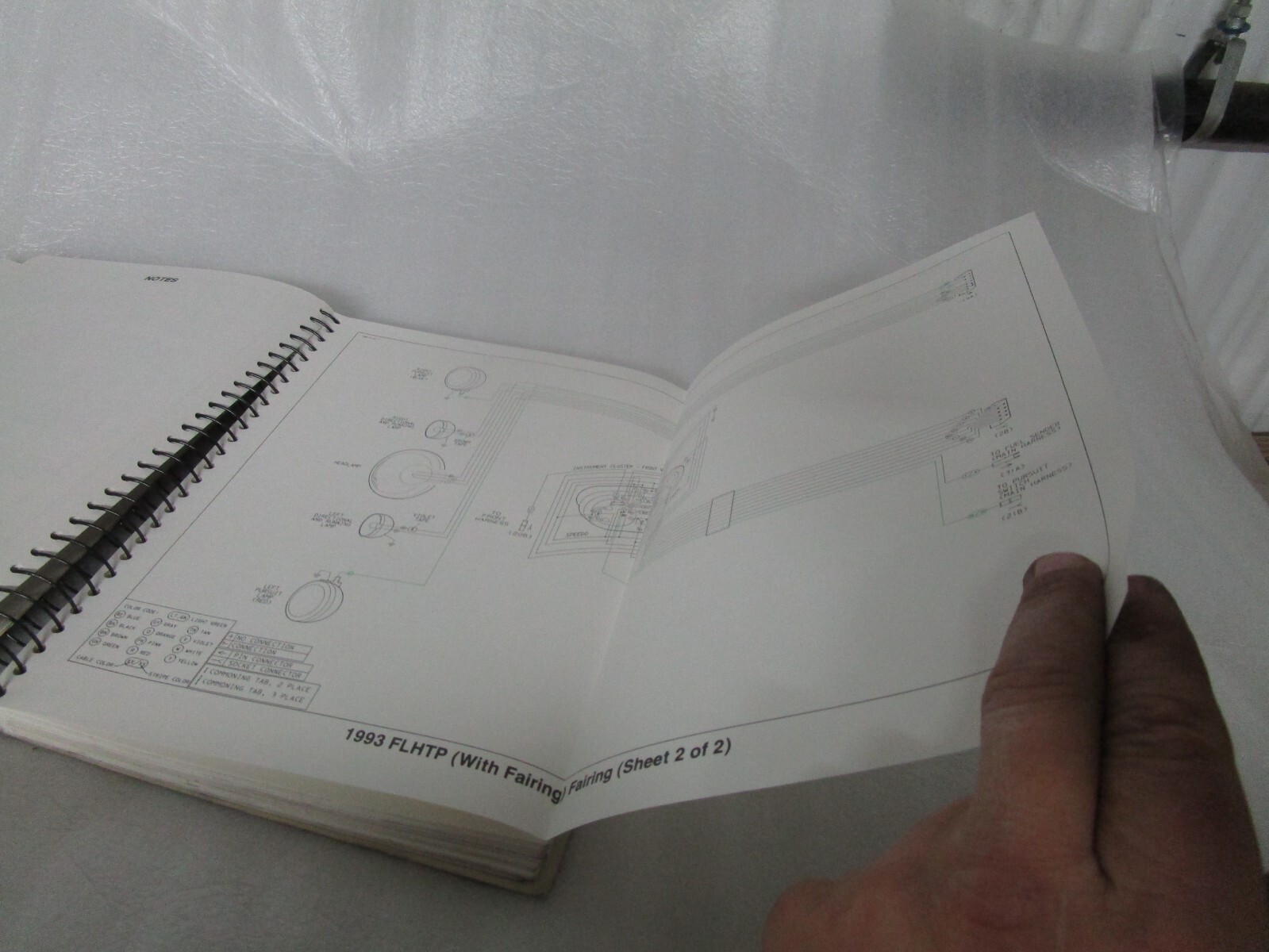 93-94 Harley Davidson ALL MODELS Wiring Diagrams Electrical Manual 99948-94