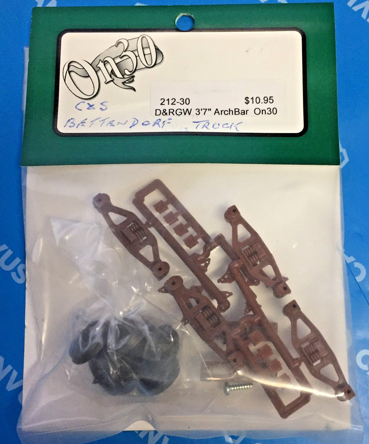 (On30) San Juan Truck Kits K212-30 – C&S BETTENDORF TRUCK KIT Model Railroad