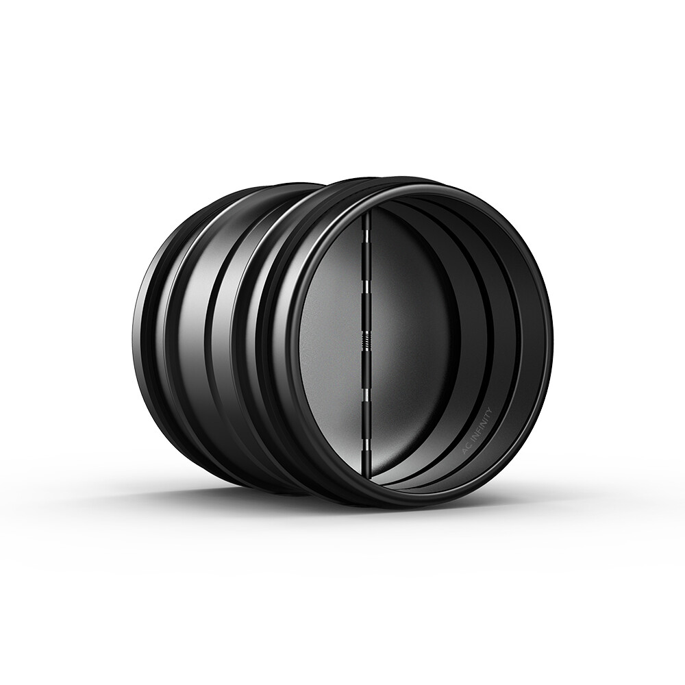 Backdraft Damper, 4" Antidraft Ducting Insert for Range Hoods and Bathroom Fans