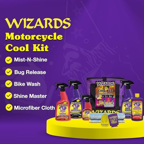 Motorcycle Cool Kit 22700 – Complete 82 oz Detailing Set with Mist-N-Shine,