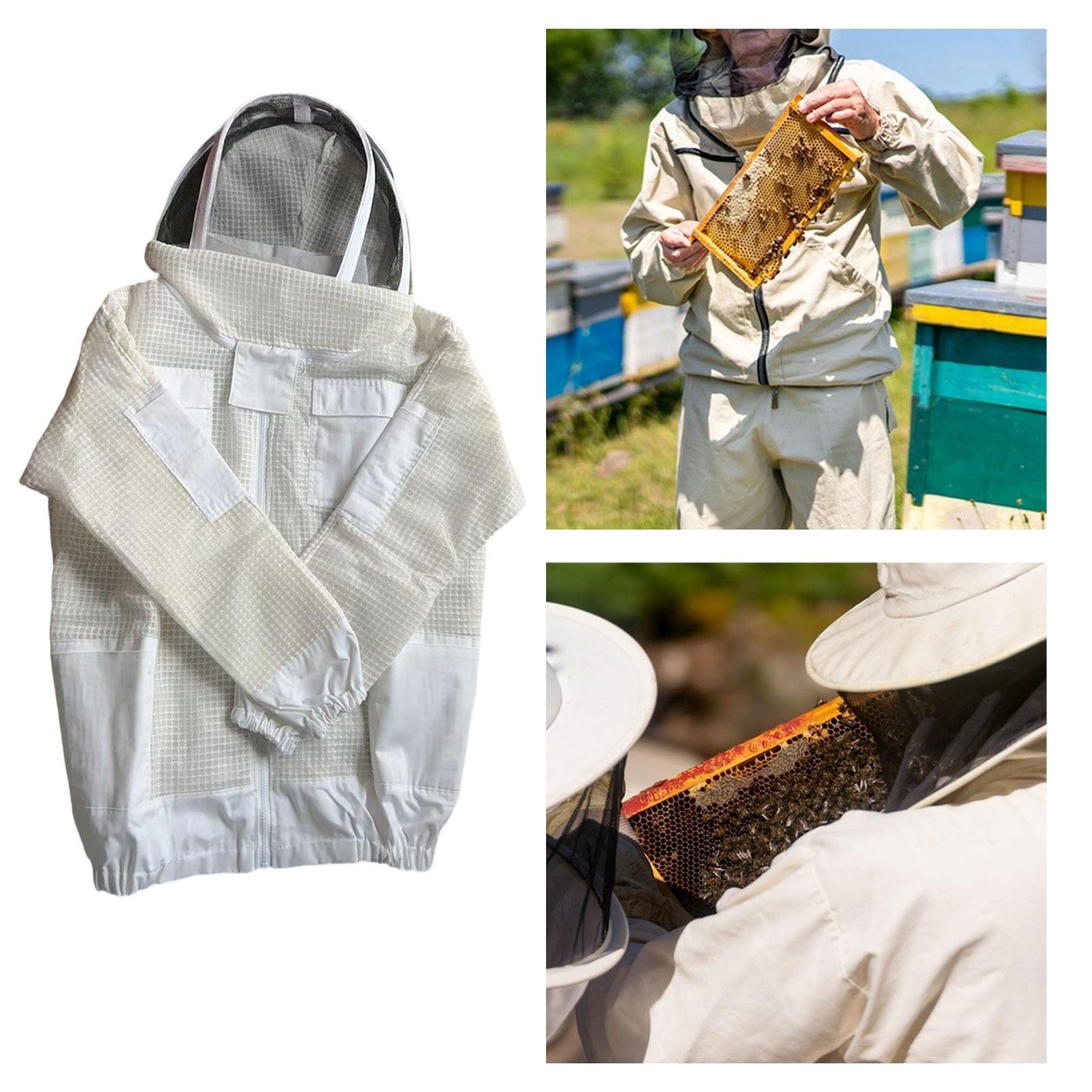 Beekeeper Suit Jacket Women Men Breathable Mesh Smock Suit Professional