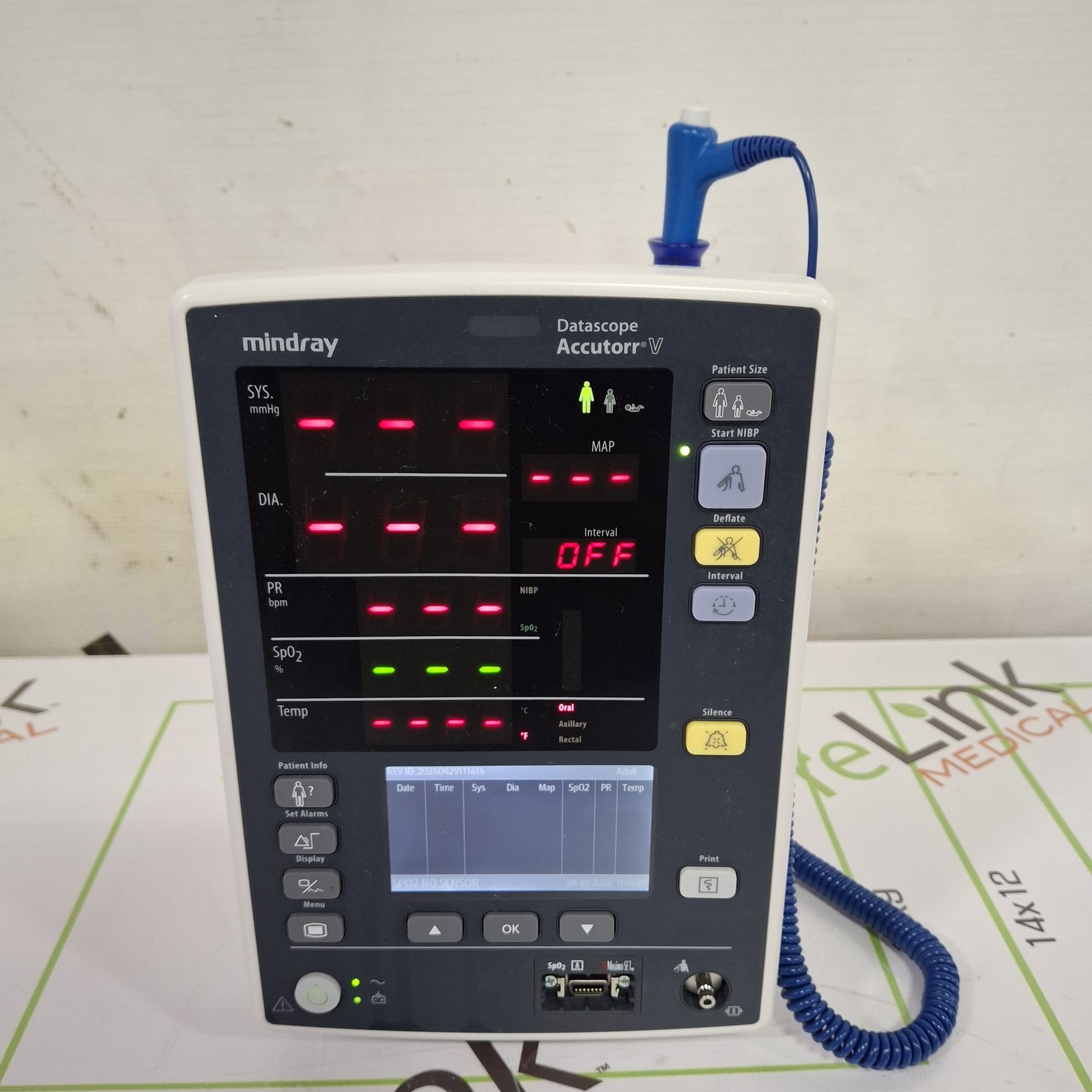 Mindray Datascope Accutorr V Vital Signs Monitor