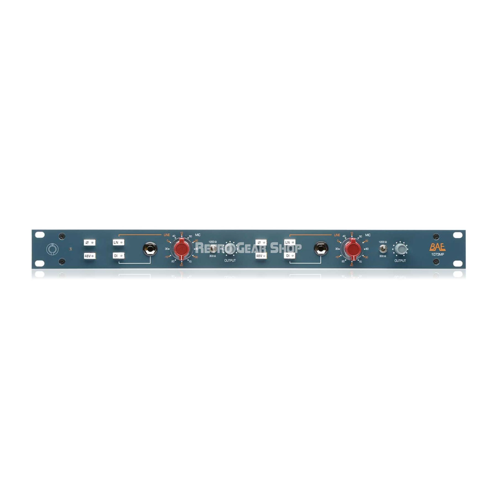 BAE 1073MP Dual Channel Rackmount Mic Preamplifier (No PSU)