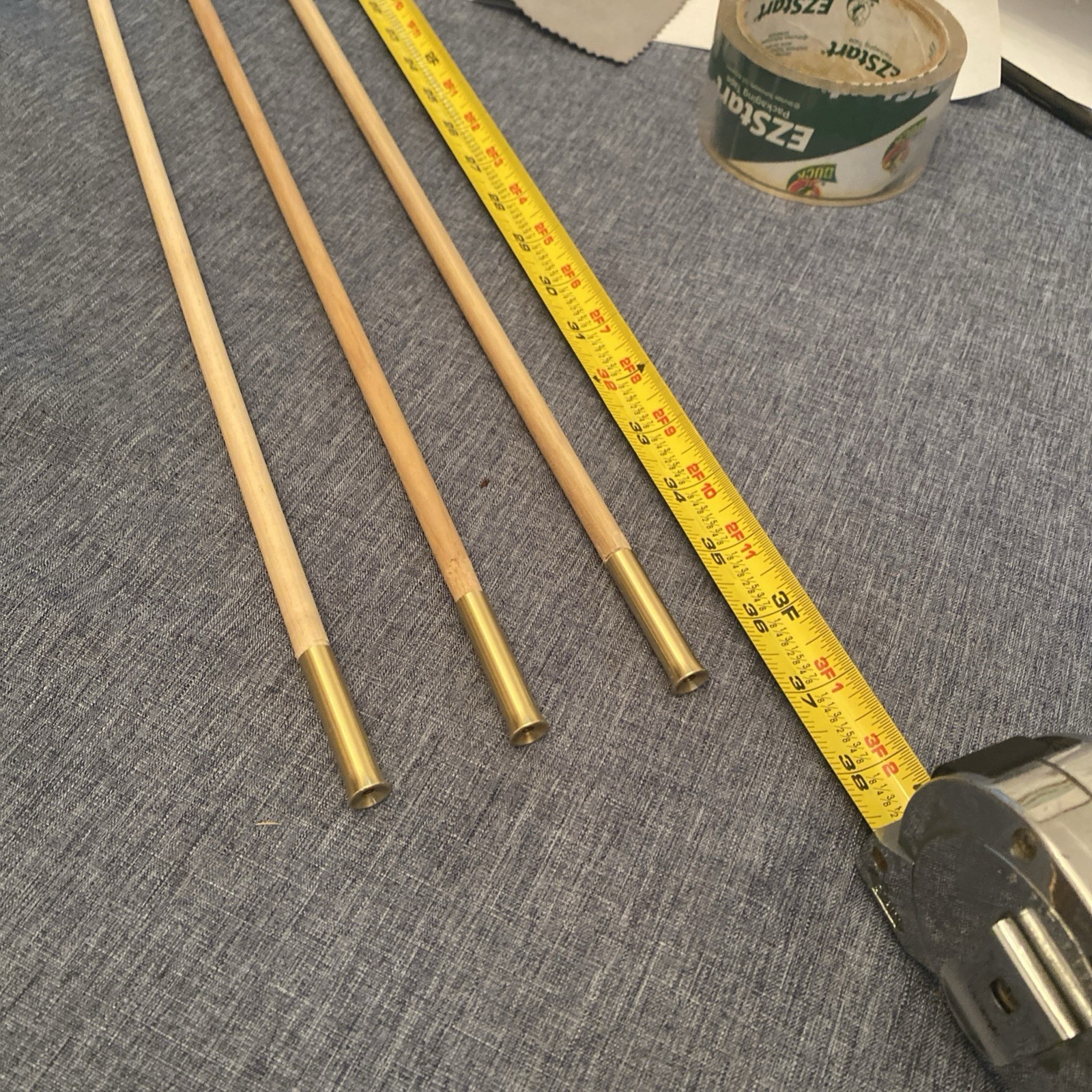 Hickory Muzzleloader Ramrod 35 1/2" L X 3/8" D for Tennessee Long Rifles.