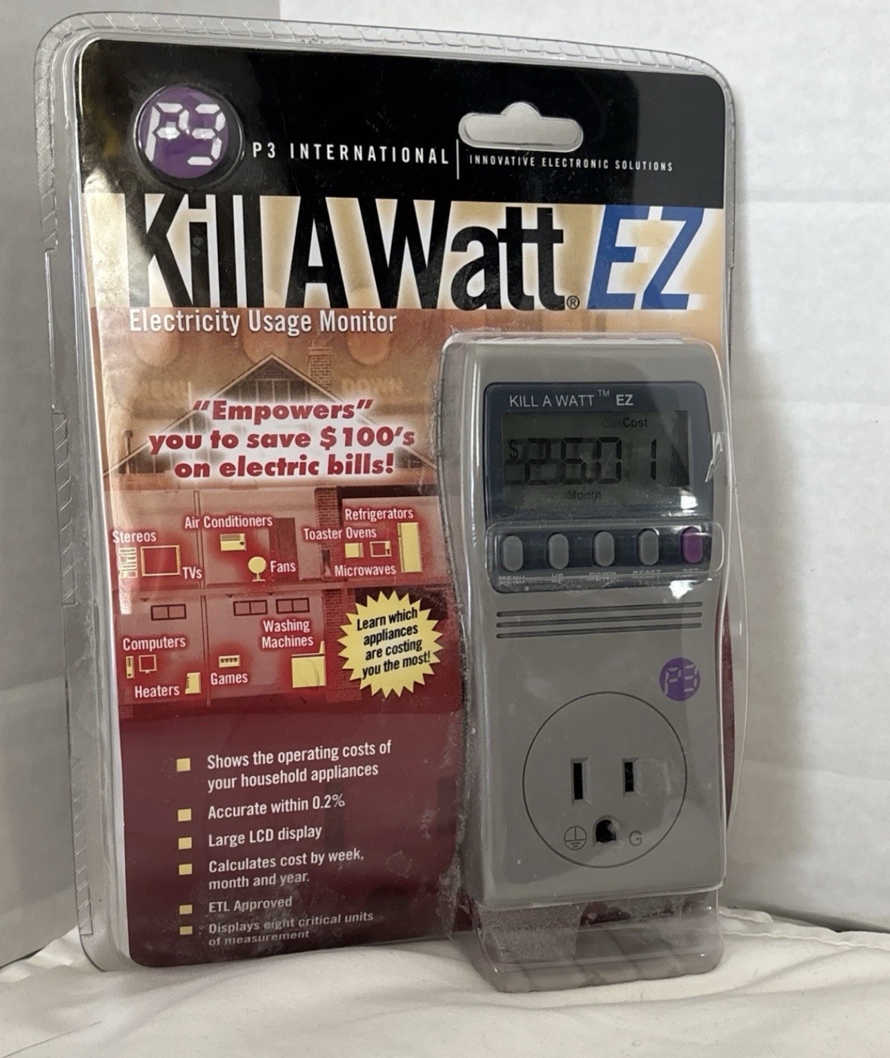 P3 Kill A Watt EZ P4460 Electricity Usage Monitor – Cost Calculator – NEW