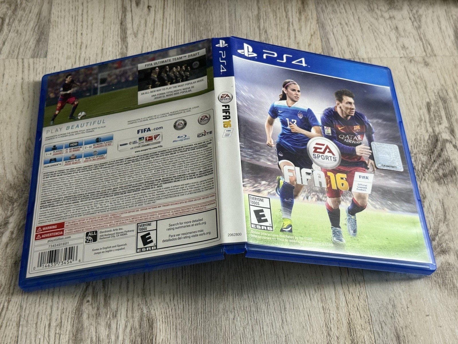 FIFA 16 - PS4 Game Case *NO GAME*