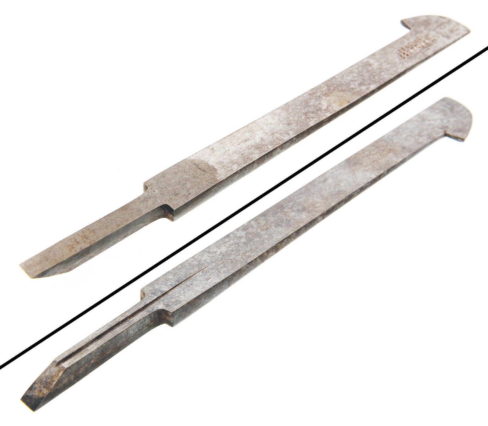 Extra Clean Wm. Ash & Company, Sheffield 1/2" Plow Plane Iron - mjdtoolparts