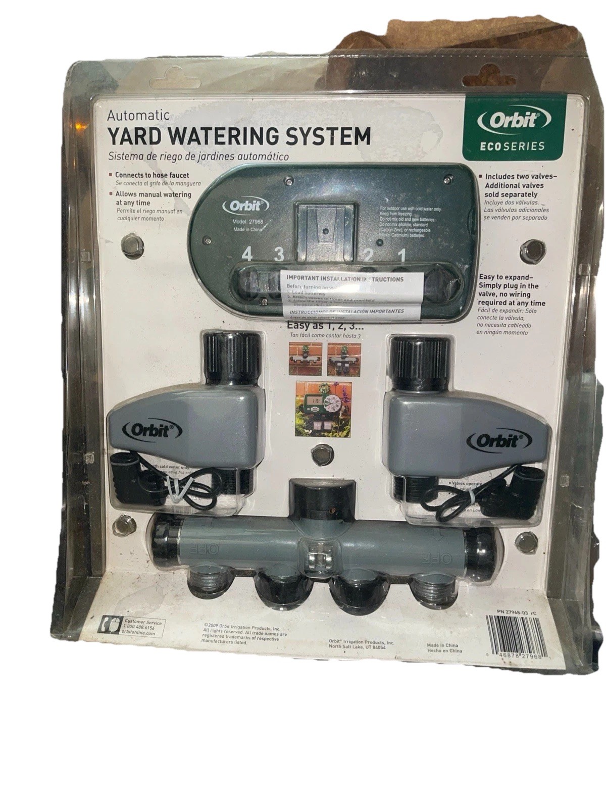 NEW Orbit Automatic Yard Watering System Sprinkler 27752-03 4 Zone 3 Section