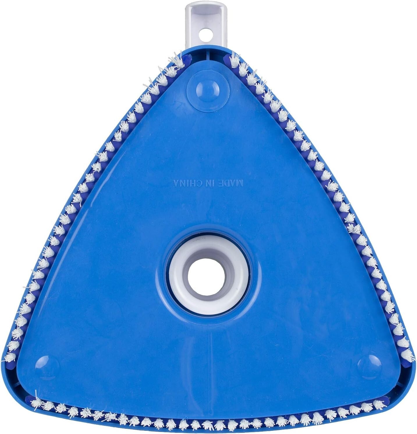 BS58750 Vinyl Pool Vacuum Head, Weighted Solid Blue Triangular 1.25" - 1.5"