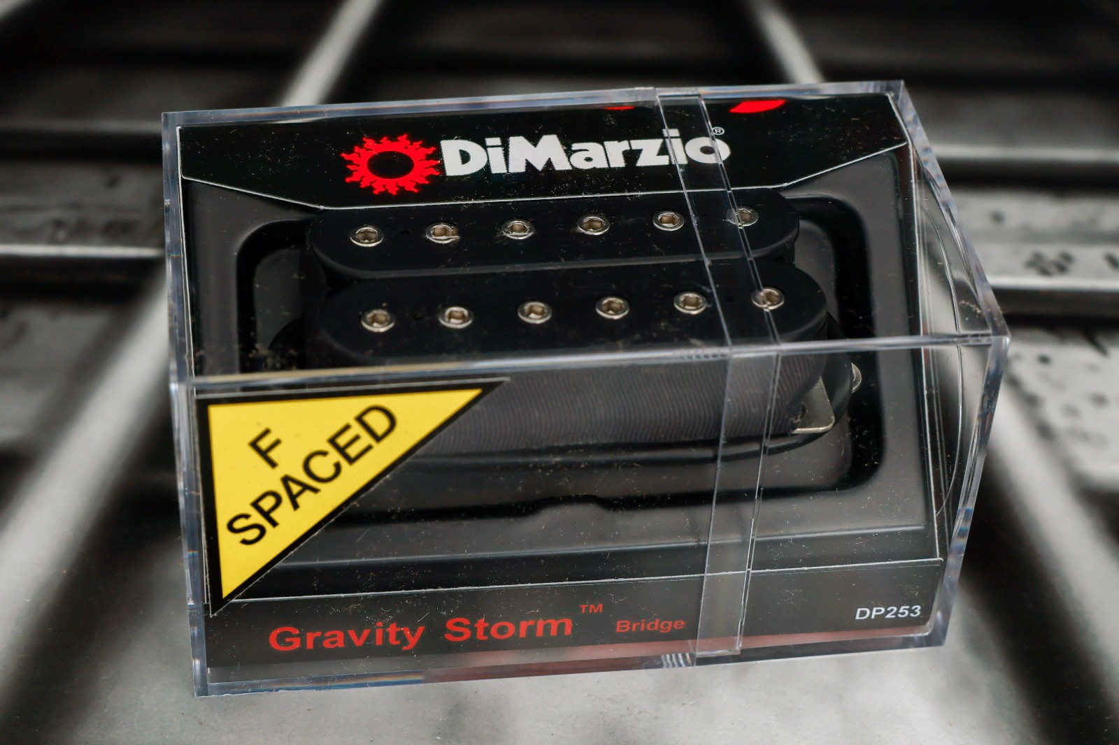 DiMarzio DP253FBK Gravity Storm Bridge - Black / Nickel Pole Pieces / F-spaced