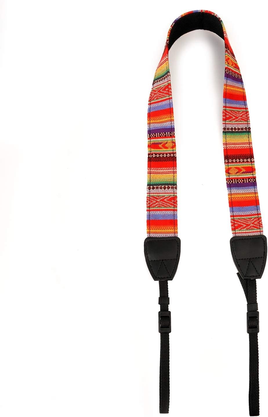 Camera Strap Canvas Rainbow Shoulder Strap with Quick Release Buckles |