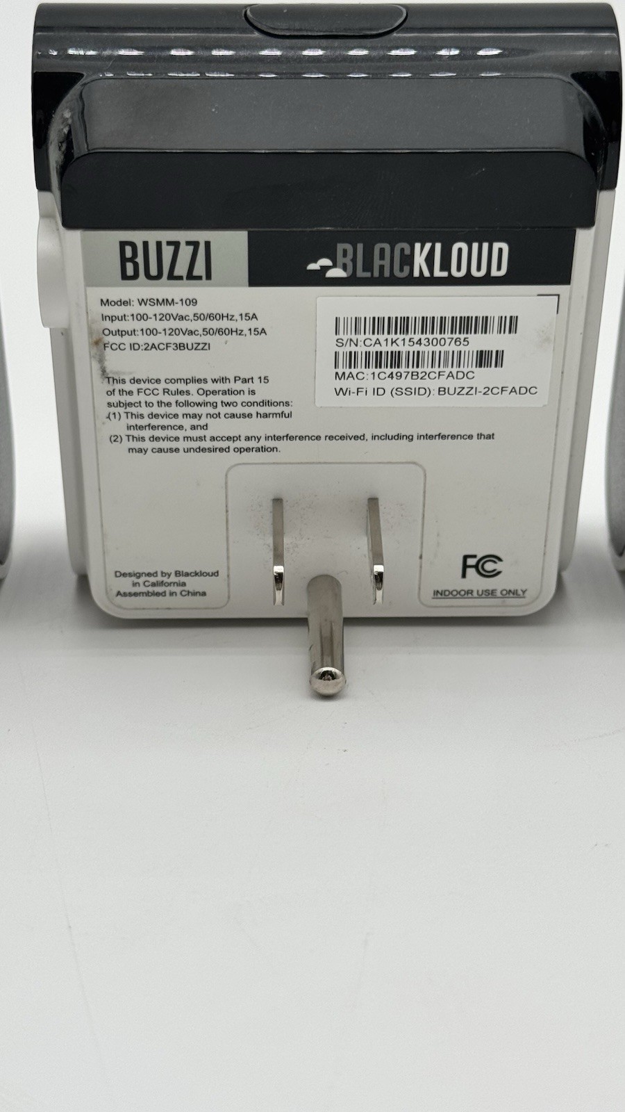 Blackloud Buzzi Smart Wireless Switch, Wi-Fi Outlet Built in Micro USB 3 Pack