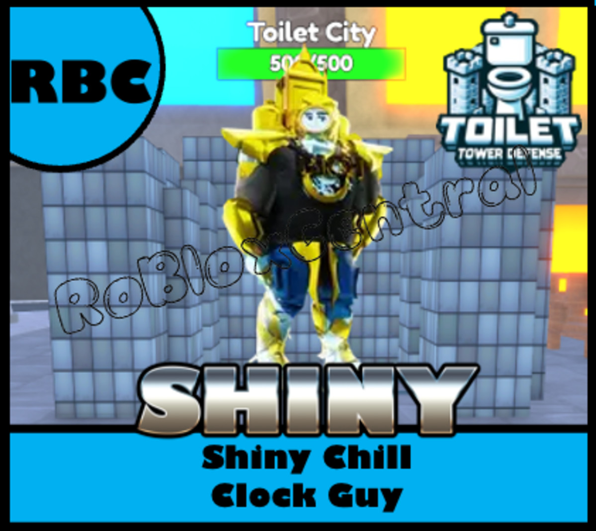SHINY CHILL CLOCK GUY - CHEAP TOILET TOWER DEFENSE - TTD UNIT