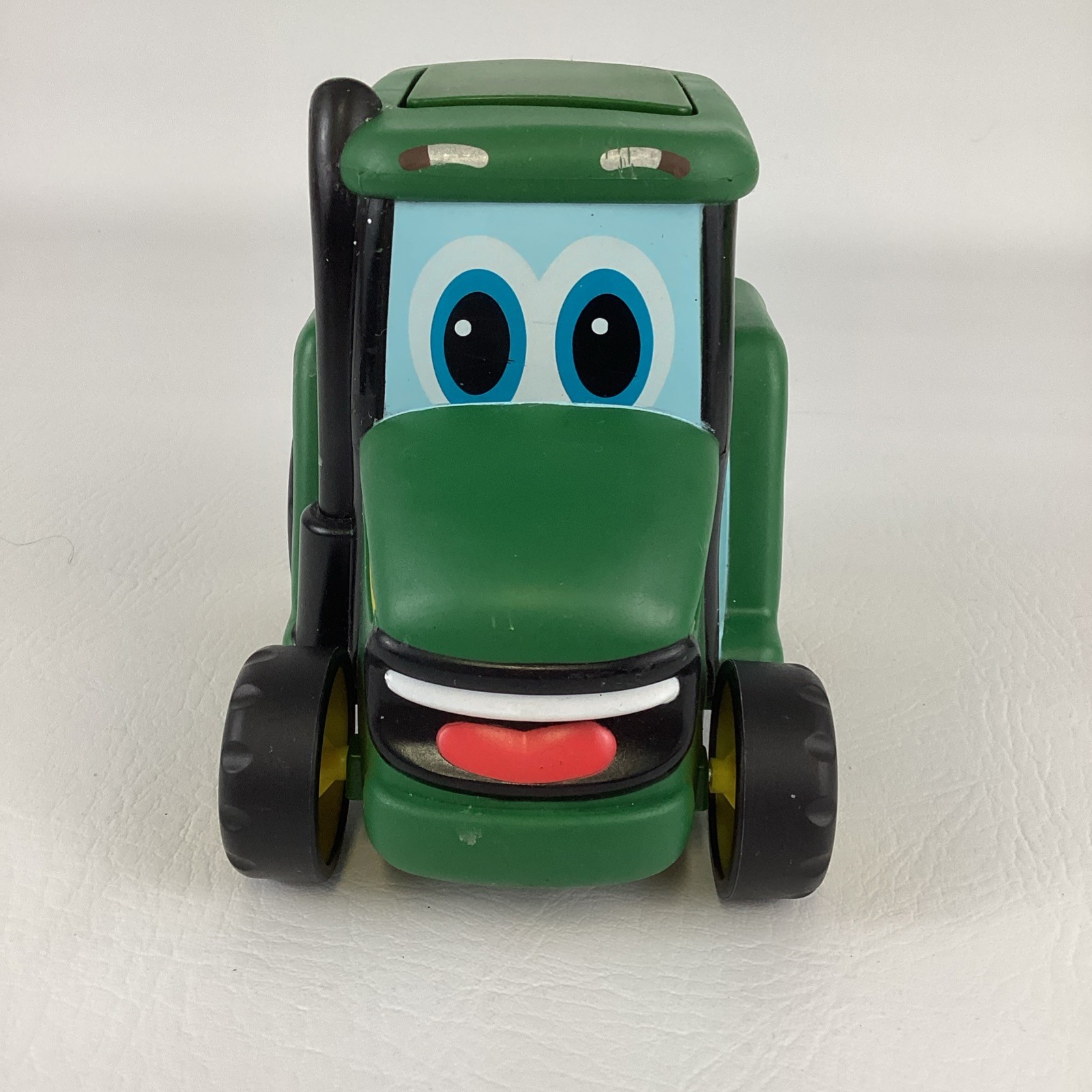 John Deere Push Down N Roll Green Farm Tractor Combine Tomy Soft Touch Vehicle