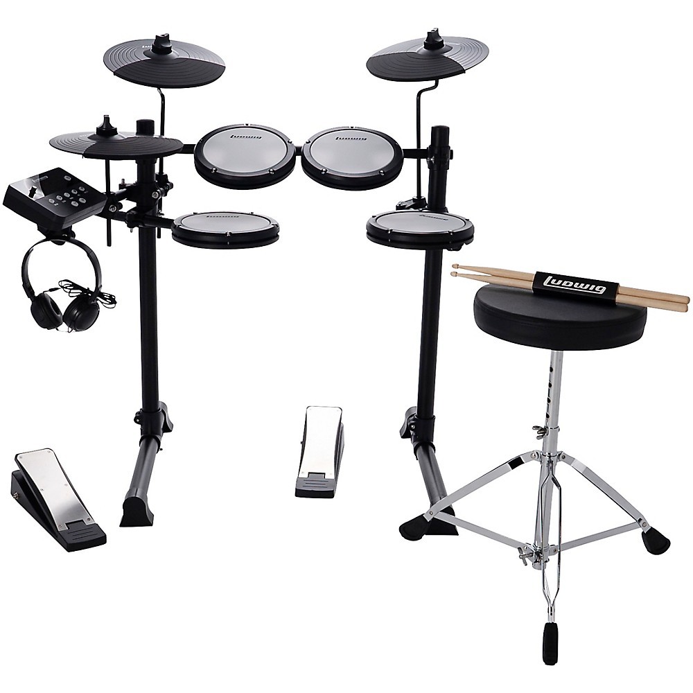 Ludwig Edge LED101 8Piece Electronic Drum Set