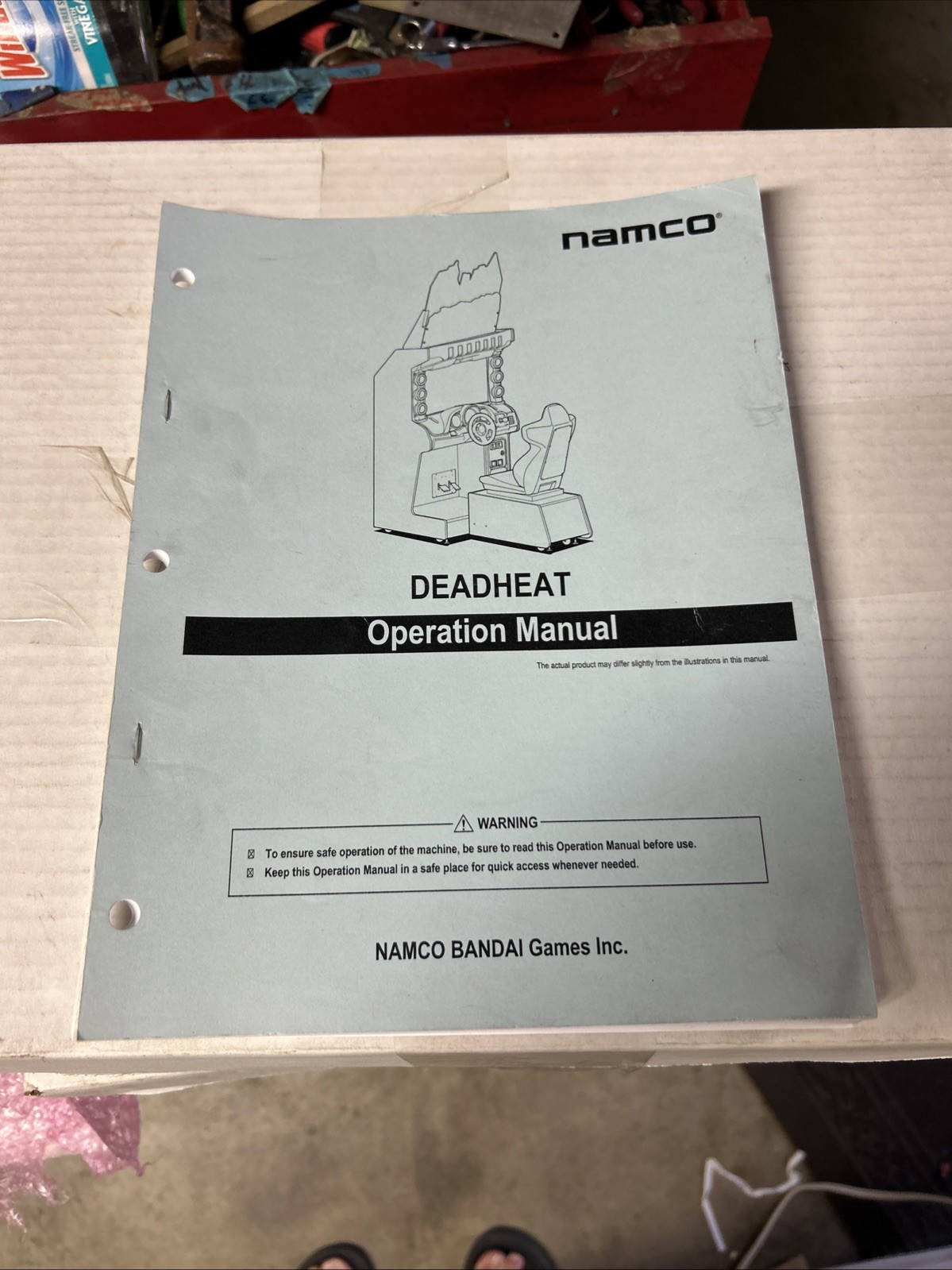 DEAD  HEAT DEADHEAT NAMCO  ARCADE game manual