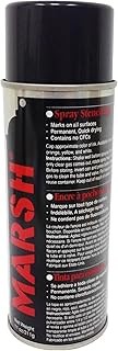 MARSH - 30395 Stencil Ink, 14 fl oz Spray Can, Black (Net weight 11 fl oz)