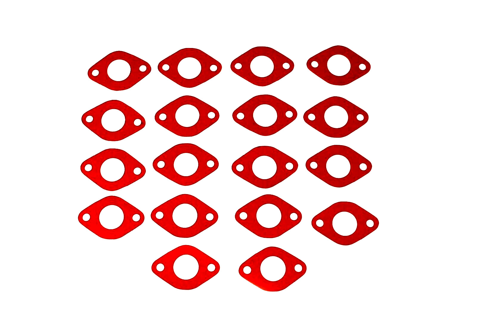 LYCOMING Pushrod Tube Gaskets for R-680 SERIES  (Set of 18 gaskets ) RG-690-D-18