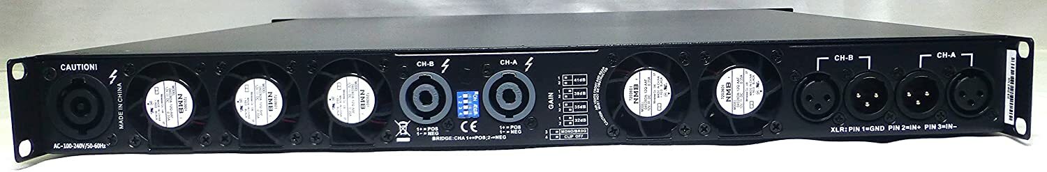CVR Audio D-3302 BLACK Professional 2-Channel Amplifier Class D 1 Space
