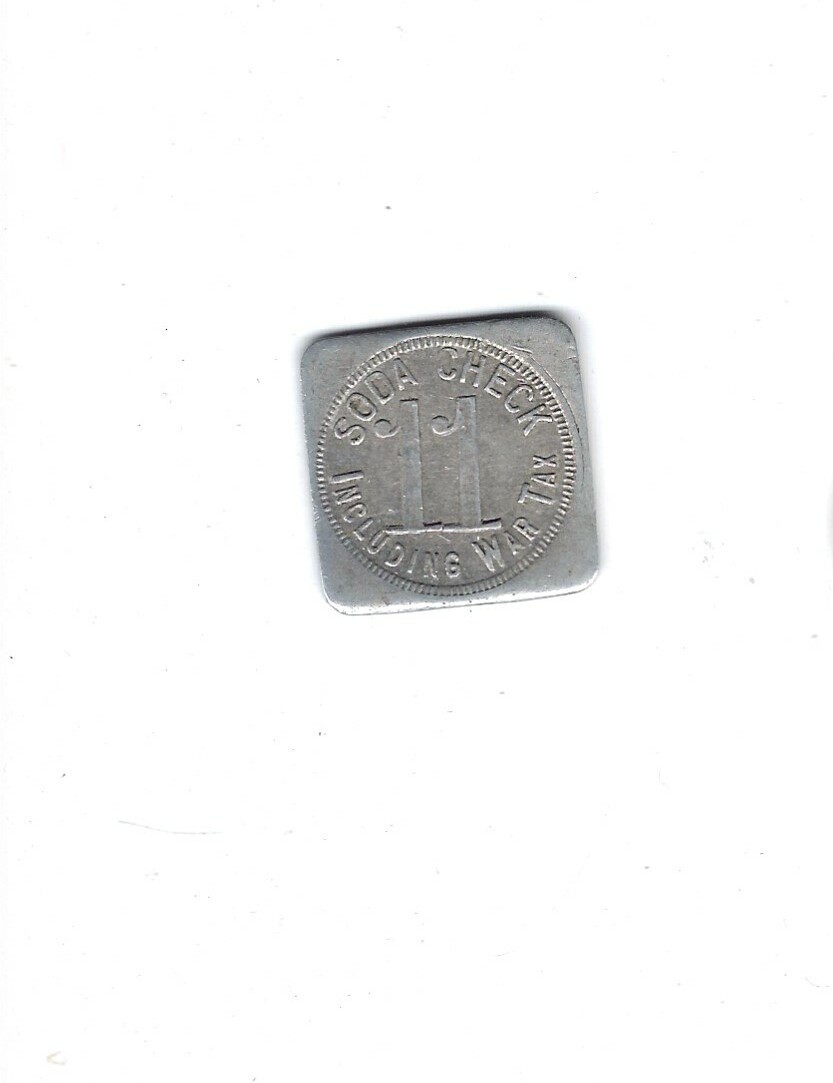 Maverick Soda Check 1918 Est. War tax included 11 cents