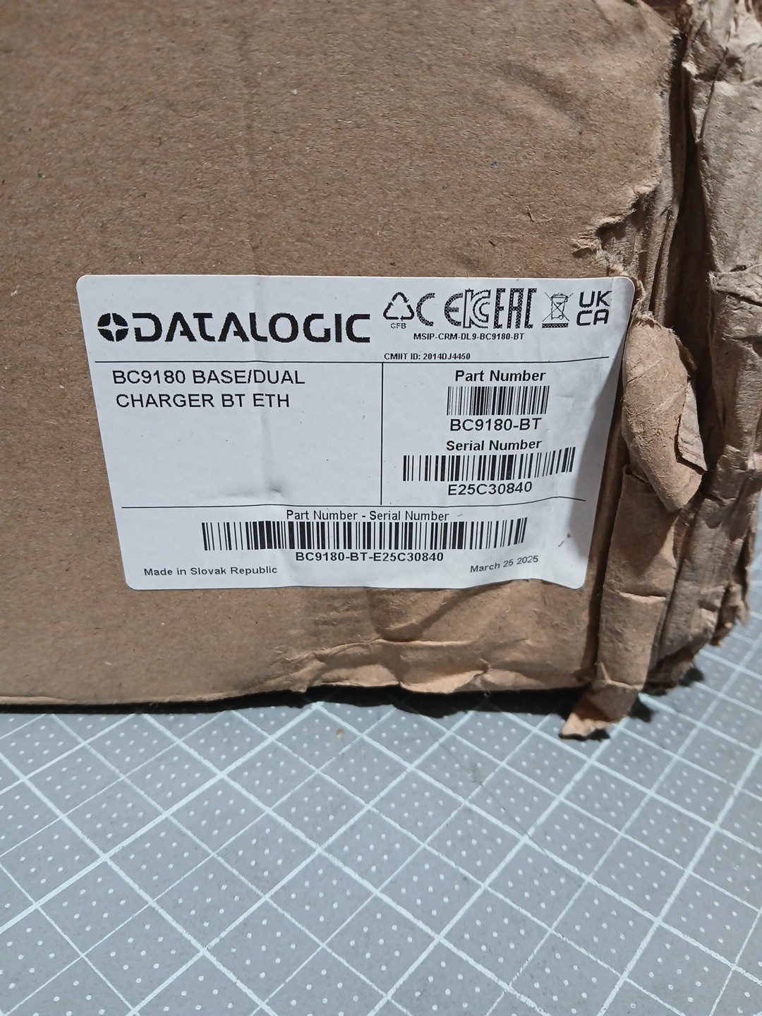 Datalogic BC9180-BT Base/Dual Docking Charger Accessory For Scanner