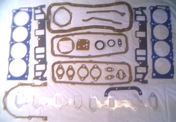 Ford 390,360,352,427,428 1958-1976 full set premium gasket, no valve, rear seals