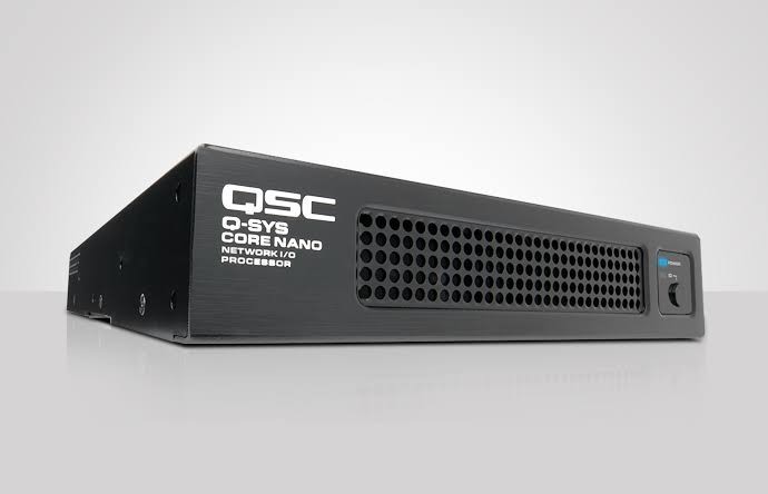 QSC Q-SYS Core Nano Network AV&C DSP Processor w/ Rack Ear & Power Cord