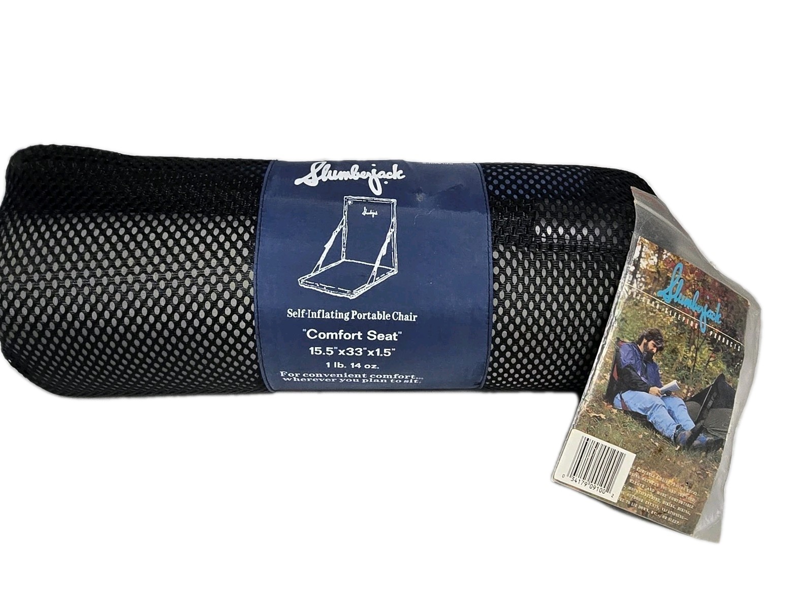 Slumberjack Self Inflating Portable Chairs Navy Blue. #A1171