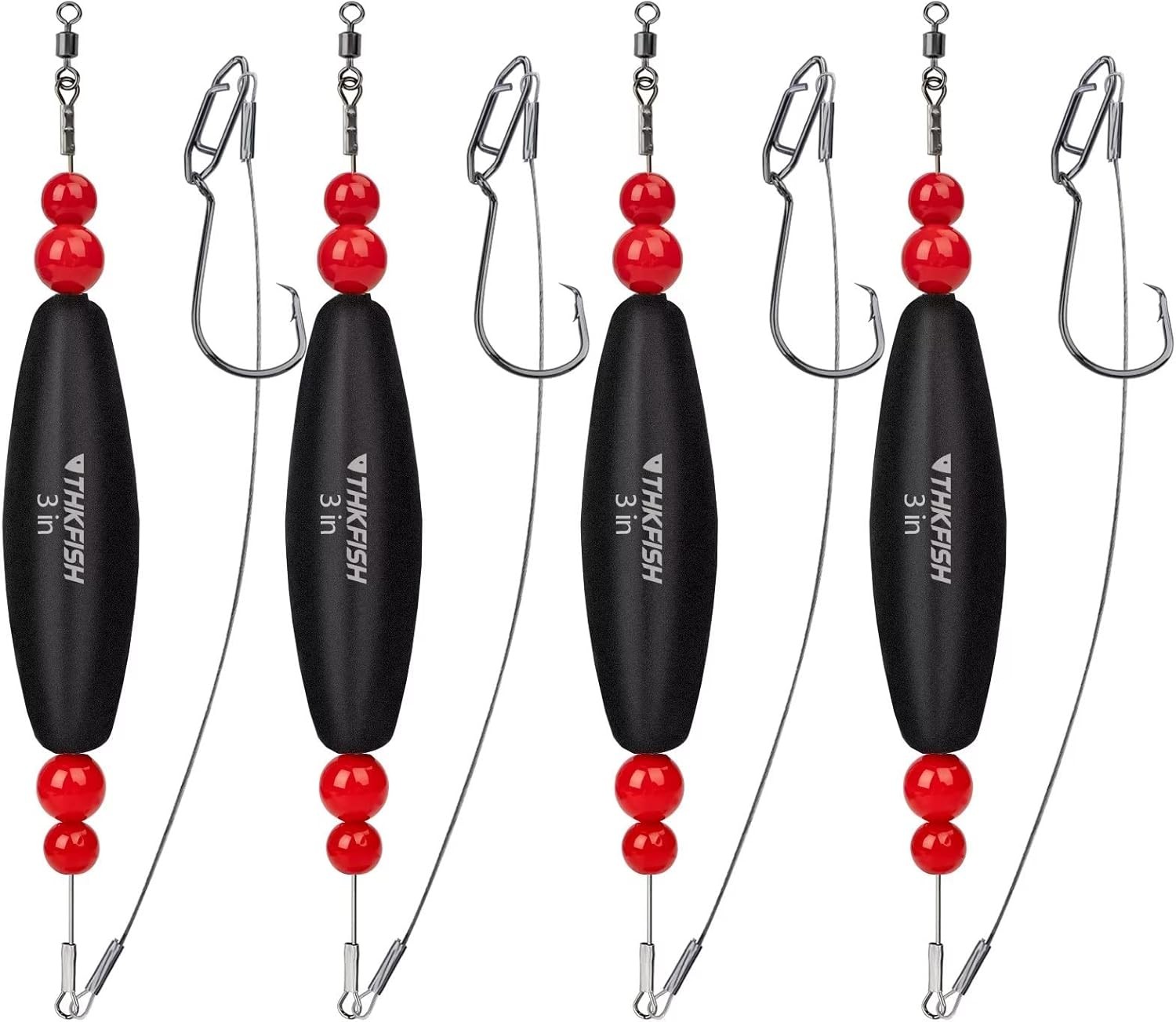 4PCS 2.5in 3in Catfish Float Rigs Catfish Rattling Line Float for Santee Rig EVA