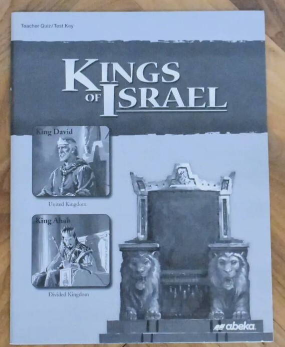 Abeka A Beka Kings of Israel Quiz Test Key - 9th grade Bible