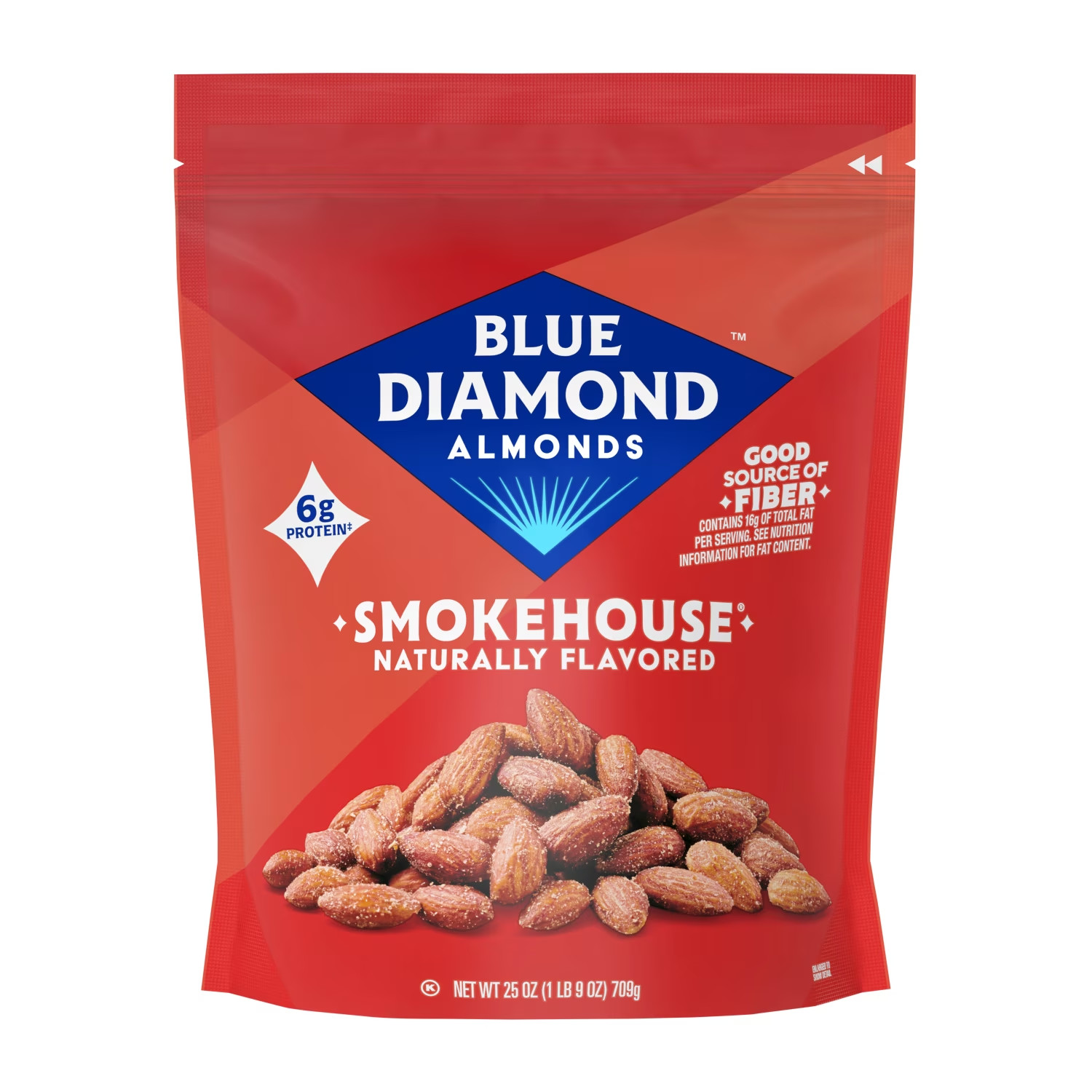 Blue Diamond Almonds, Smokehouse Flavored Snack Nuts for Healthy Snacking, Lunch