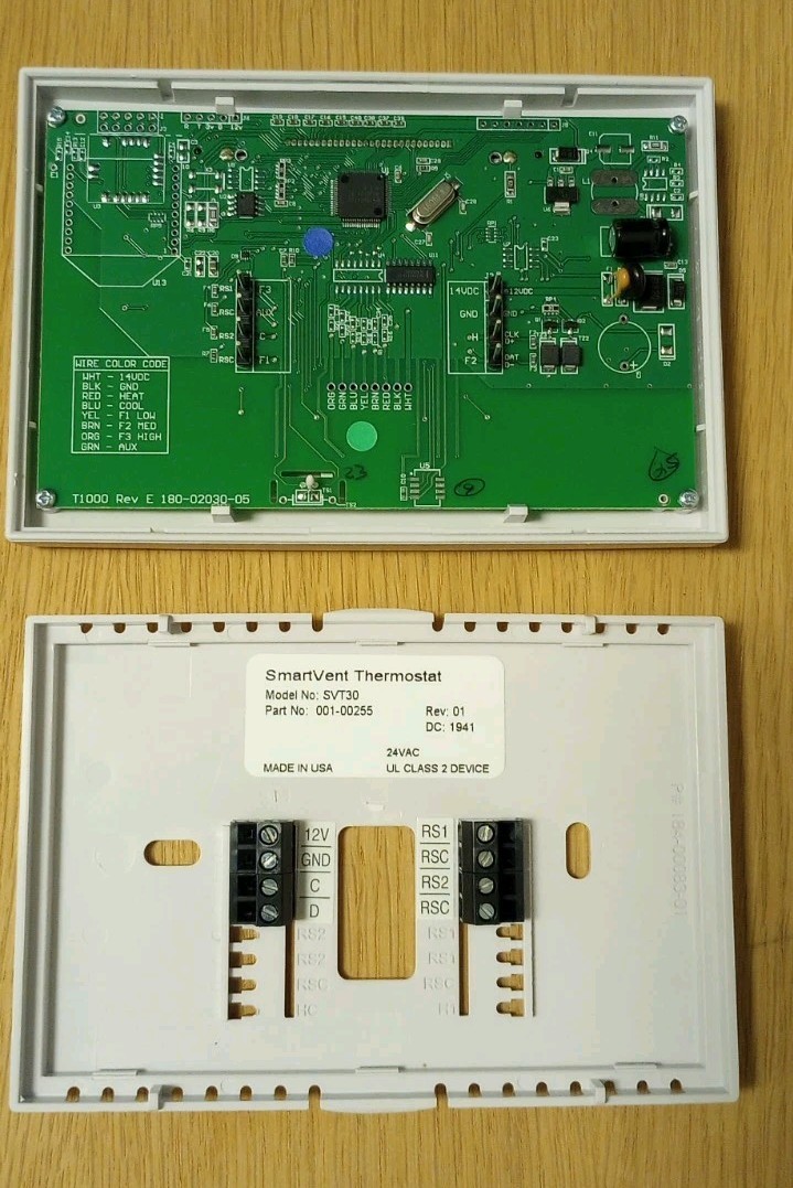 Smart Vent Thermostat Model# SVT30, For SV30 Smart Vent System ZTECH NEW!