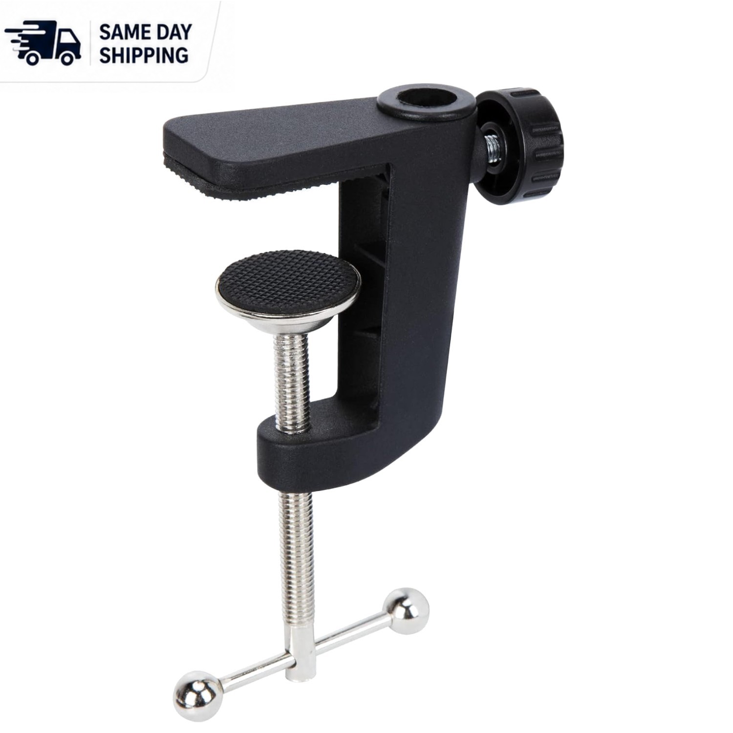 Heavy-Duty Adjustable Metal Desk Clamp for Microphone Boom Arm Support