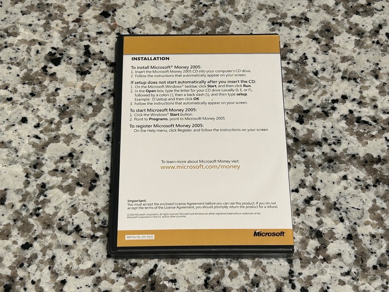 Microsoft Money 2005 Premium Personal Finance Software Windows CD