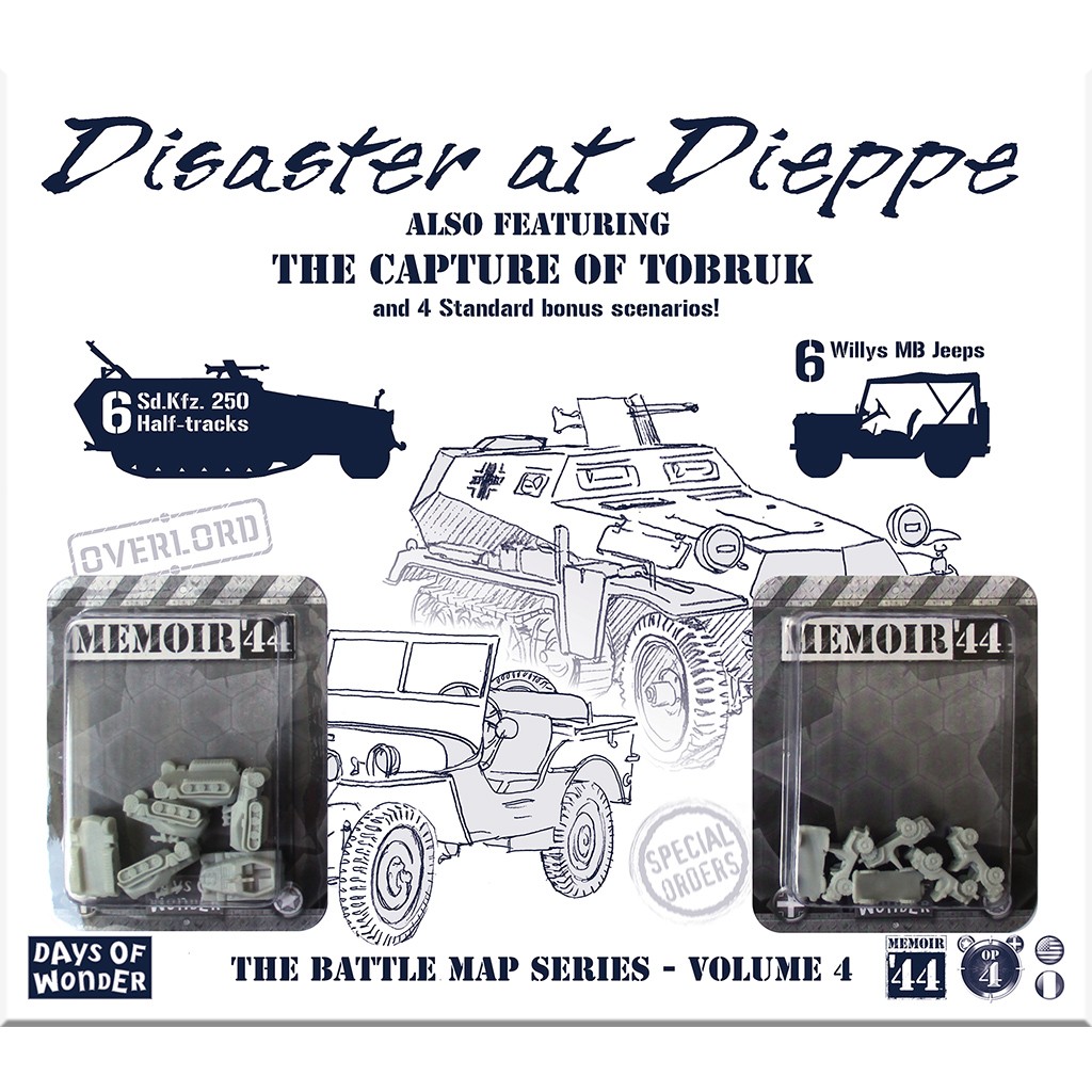 Days of Wonder Memoir 44 Disaster at Dieppe Battle Map DOW 7316