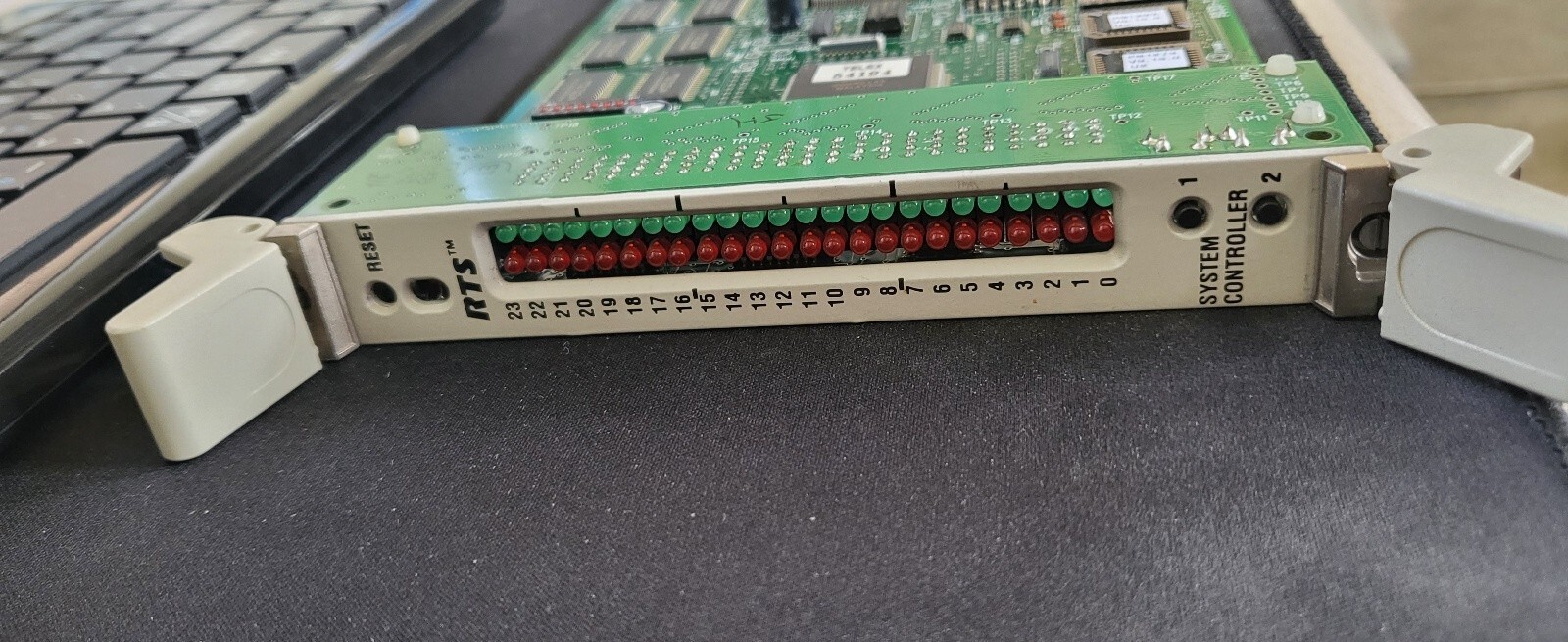 RTS TELEX ADAM SYSTEM CONTROLLER board 9030-7514 + CONTROLLER BACK CARD