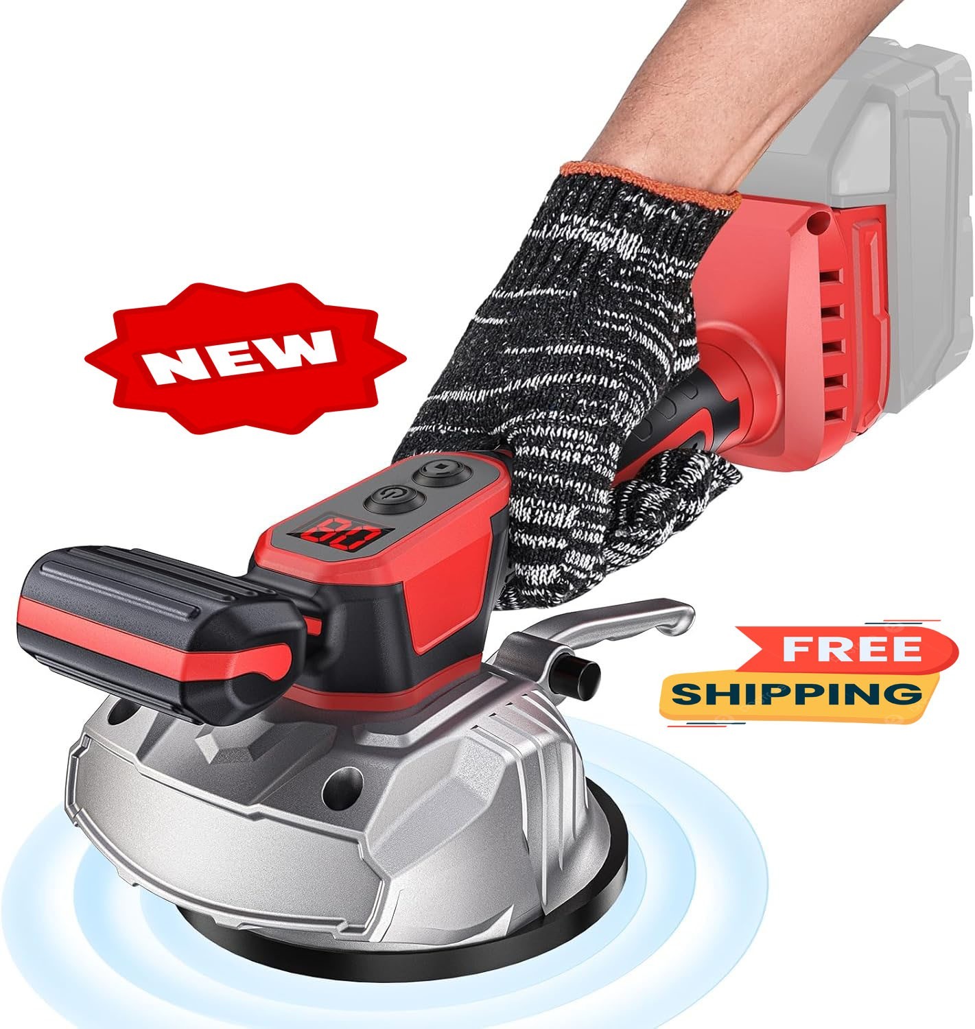 Niveladora vibratoria inalámbrica para azulejos, compatible con batería Milwauke