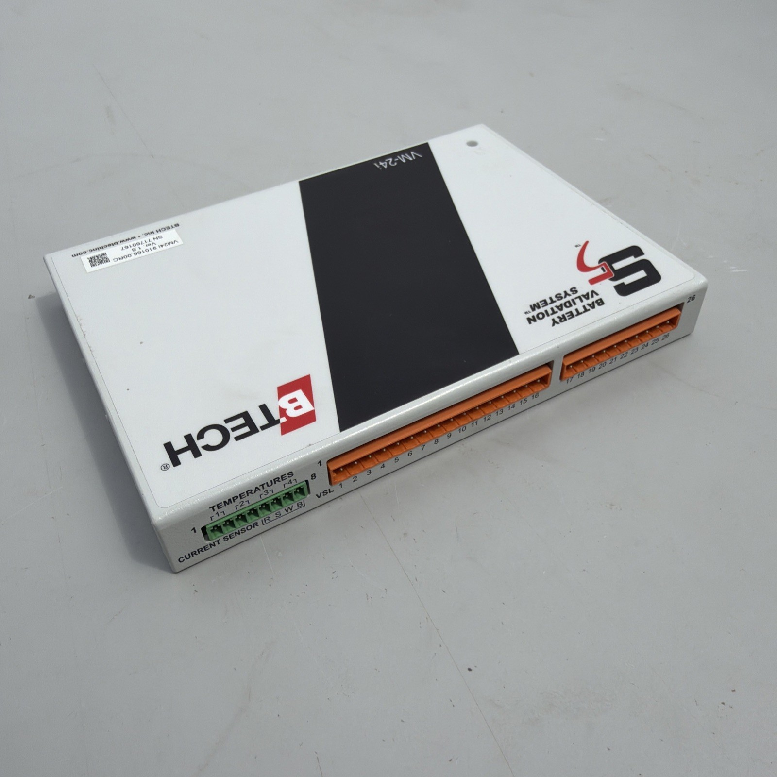 BTech Battery Validation Module VM-24i 910166. 00RC Ver 1.6