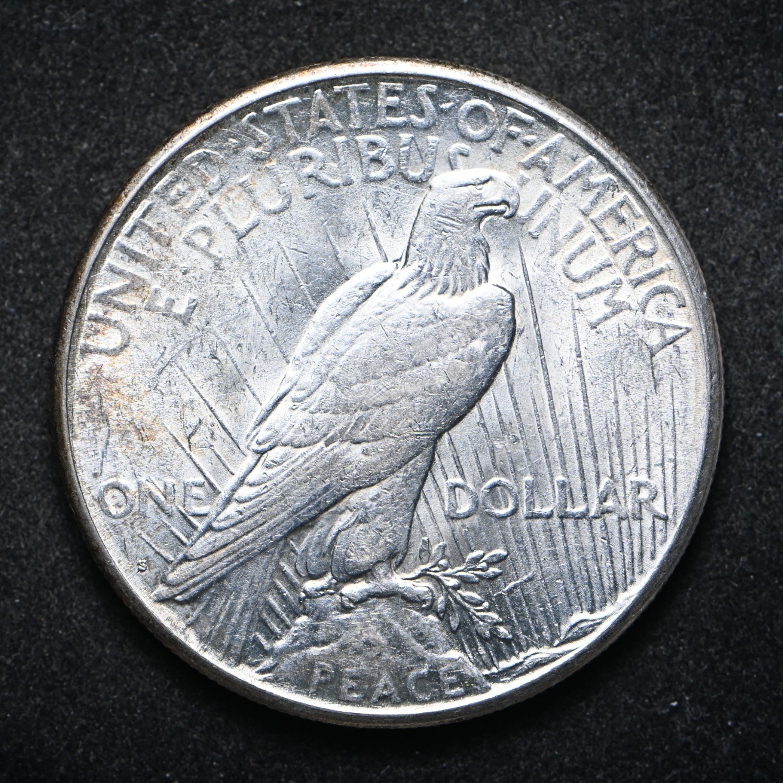 1922-S Peace Silver Dollar AU++ (cn17329)