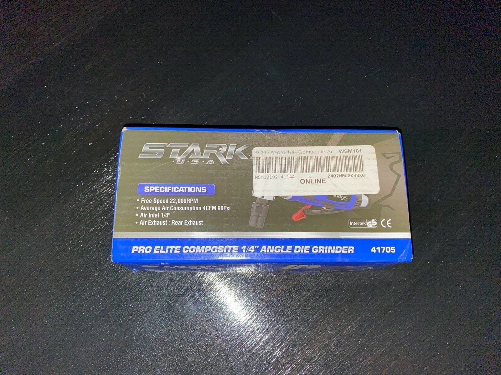 NEW H STARK USA Pro Elite Composite 1/4" Angle Die Grinder