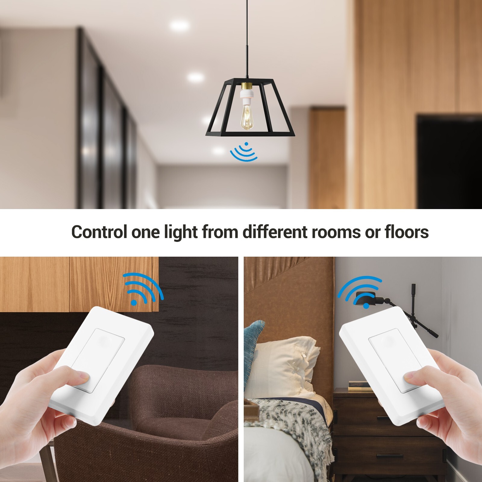 DEWENWILS Wireless Remote Control Light Socket Light Switch for Light Fixtures
