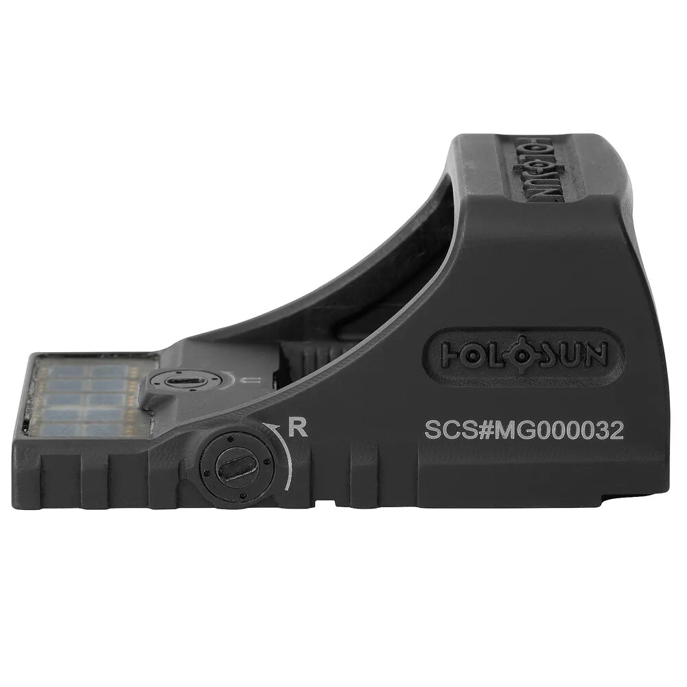 Holosun Green Multi-Reticle Sight, Titanium, Solar, Circle Dot, Mos Pistol Cut