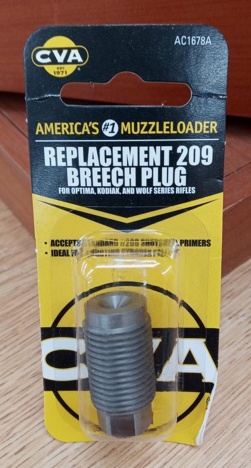 CVA Replacement 209 Breech Plug Optima, Kodiak AC1678A NEW