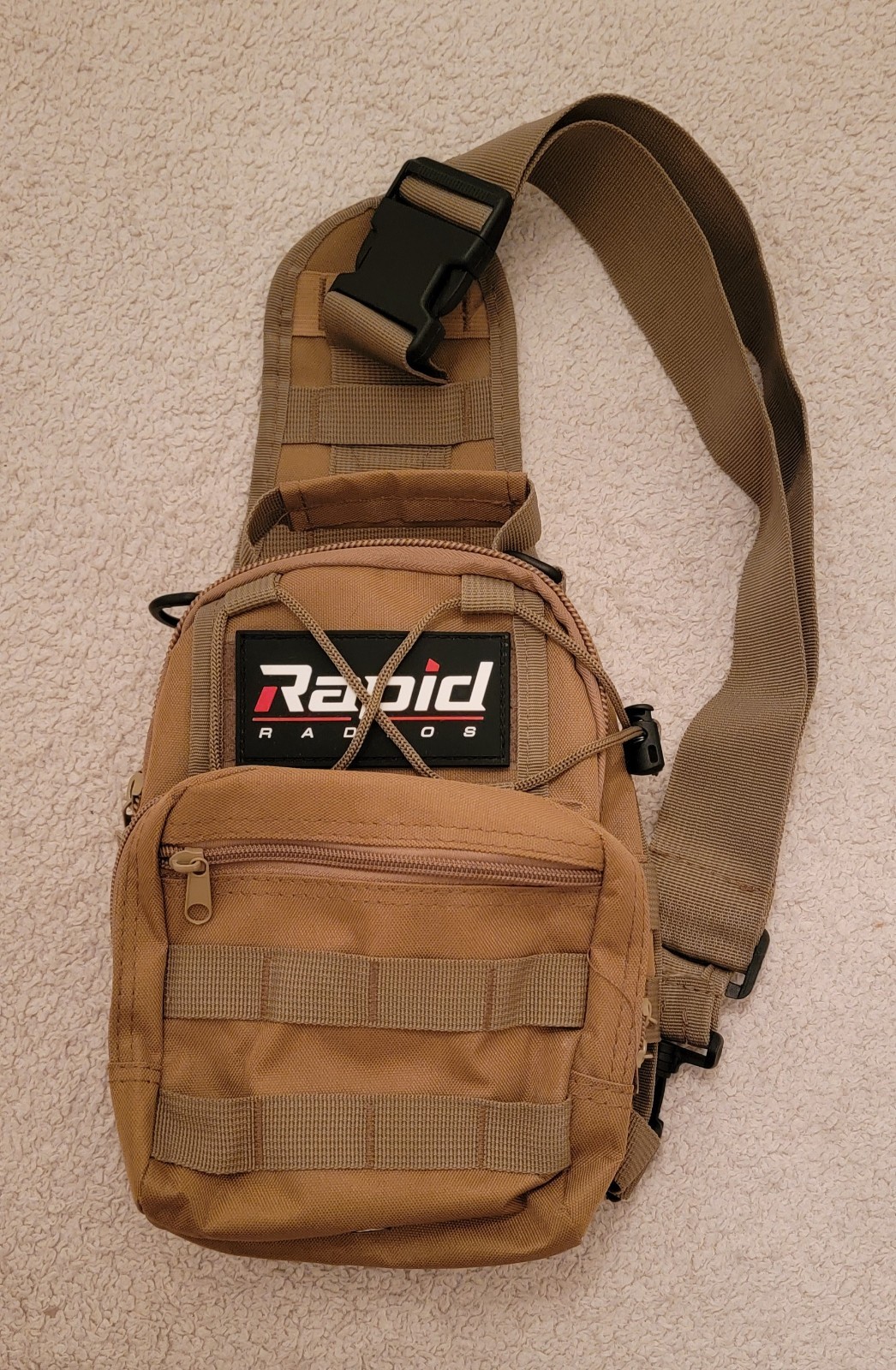 Rapid Radios Military Tactical Crossbody Mens Shoulder Hiking Bag NEW Camo