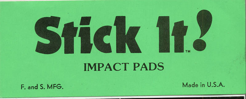 Stick It Impact Pads Bumper Sticker / Decal