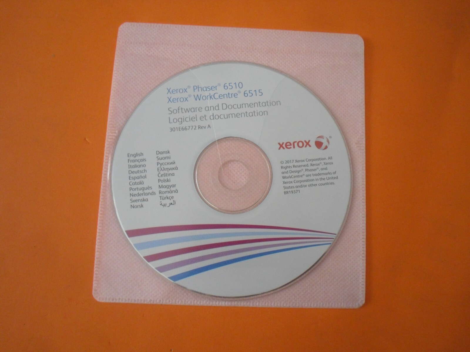 New ! Genuine Xerox Phaser 6510  Printer CD Software Driver Utilities 301E66772