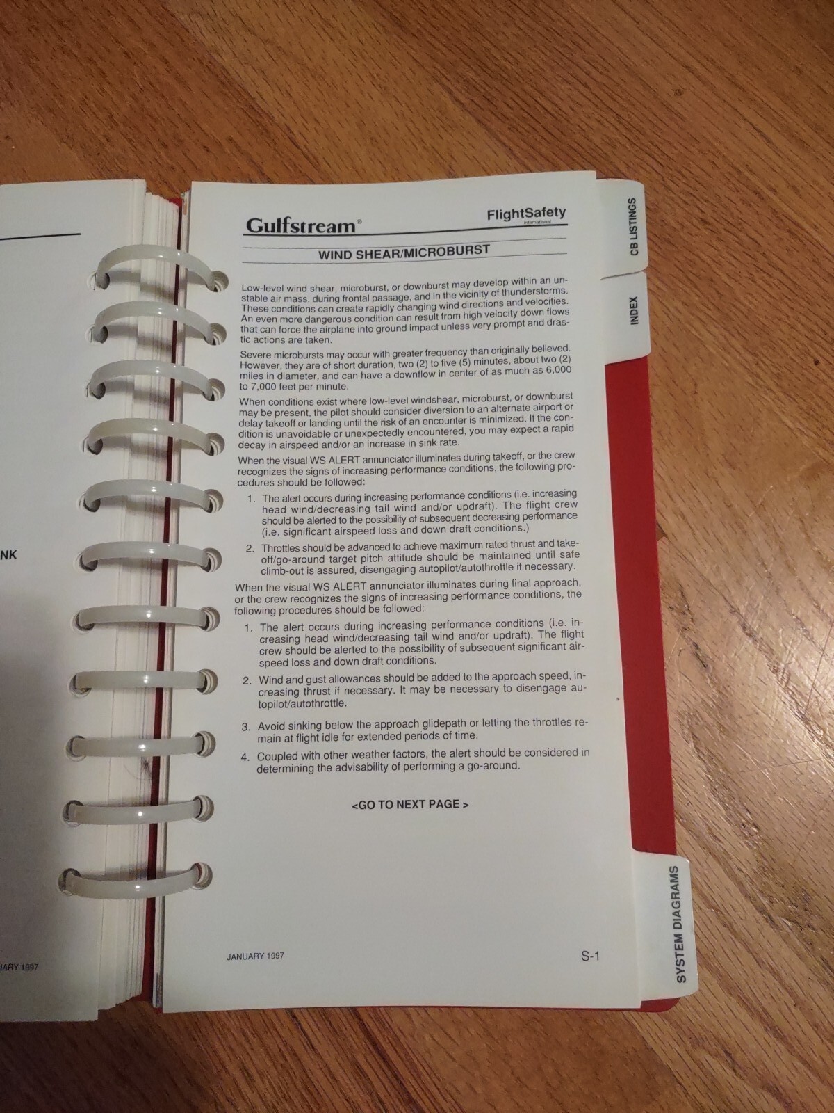 Gulfstream V Emergency/Abnormal Procedures Pilot's Checklist. GV
